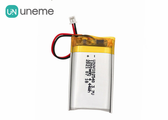 Batteria su misura della batteria 102540 3.7V 1200mAh del polimero del litio per l'attrezzatura di bellezza