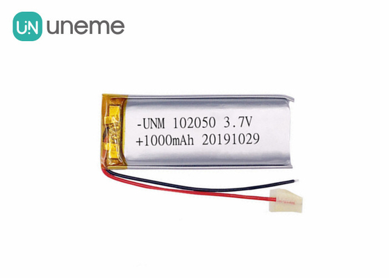 il polimero IEC62133 su misura batteria UN38.3 del litio di 3.7V 1000mAh 102050 ha certificato