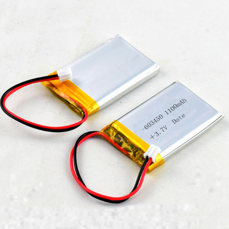 Batteria ricaricabile 603450 3.7V 1100mAh di Bluetooth del polimero del litio per la carta dell'altoparlante