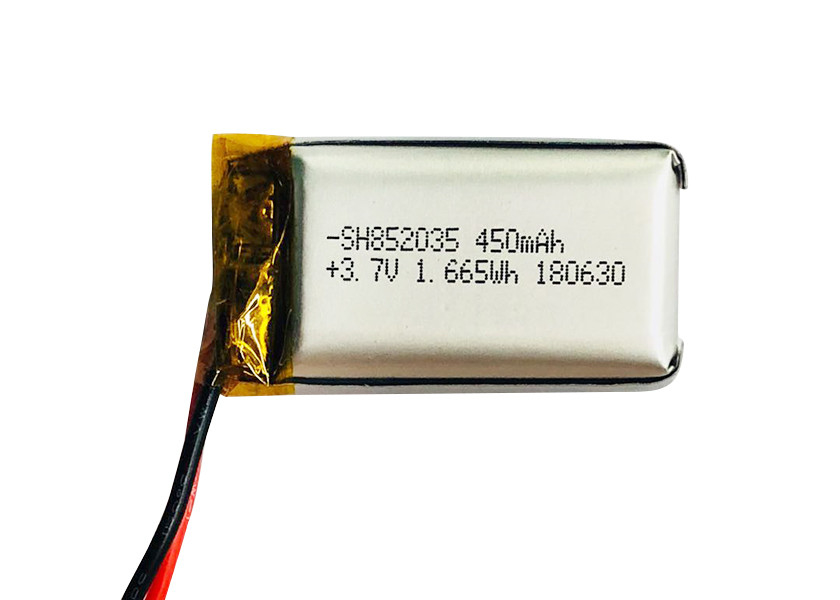 alta batteria 852035 dello ione di Li di scarico di 20C 3.7V 450mAh per il dispositivo di bellezza del registratore di Digital