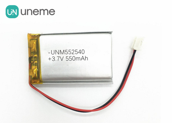 Inseguitore d'argento prismatico 550mAh 3.7V 552540 di GPS della batteria del polimero del litio